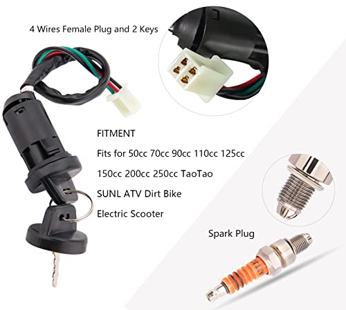 Complete GY6 Wiring Harness kit for Wiring Harness 50cc 70CC 90CC 110CC 125cc 4 Stroke ATV Dirt Bike Moped Quad Go Kart Scooter Electrics Stator Coil CDI Ignition Coil