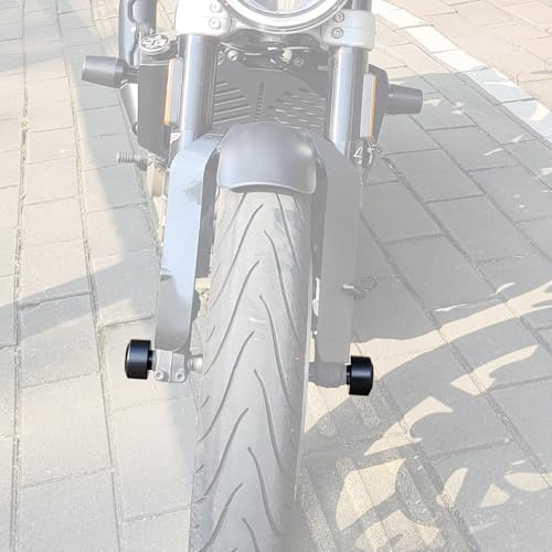 Motorcycle Front Rear Fork Wheel Frame Slider Crash Protector Compatible with Husqvarna Vitpilen/Svartpilen 401 2017-2023, Axle Slider Crash Pads