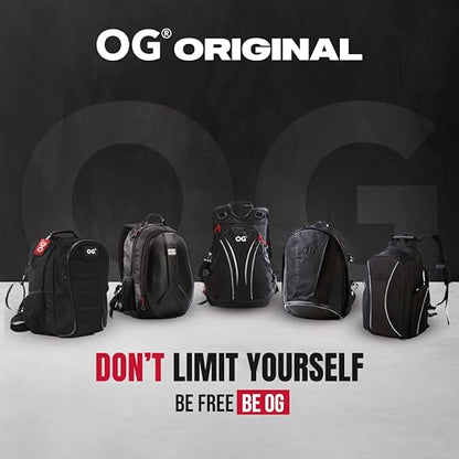 OG Original Motorcycle Backpack GO Black Waterproof, 20L, Motorbike Helmet Strap, Helmet Bag, Cycling Bag, Man, Laptop, Reflective - style: Go