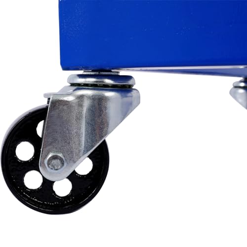 ATV Motorcycle Engine Cradle Dolly with 4 Swivel Casters, Steel Frame Cycle Engine Cradle Dolly 1500lbs, Heavy Duty Racks for Motorcycle Maintenance, Engine Stand (Blue) - color: Blue