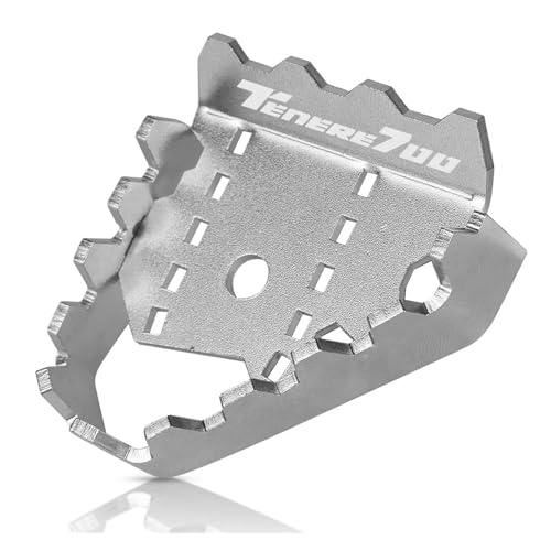 Motorcycle Foot pegs for Super for Tenere 1200 Tenere1200 XT1200Z XT1200ZE XTZ1200 2010-2024 Brake Lever Pedal Enlarger Extension Peg Pad Parts - color: Tenere700 sliver
