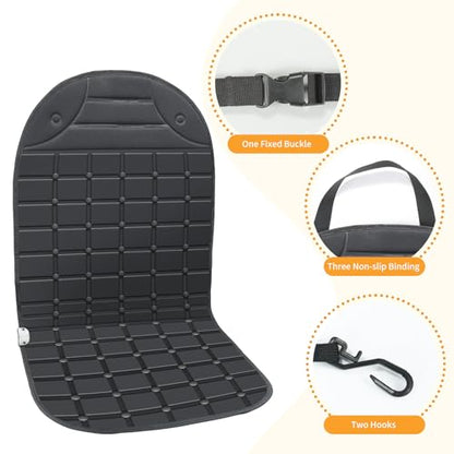 Seat Cushion with Adjustable Buckle, Soft and Comfortable Full Back Seat Cover