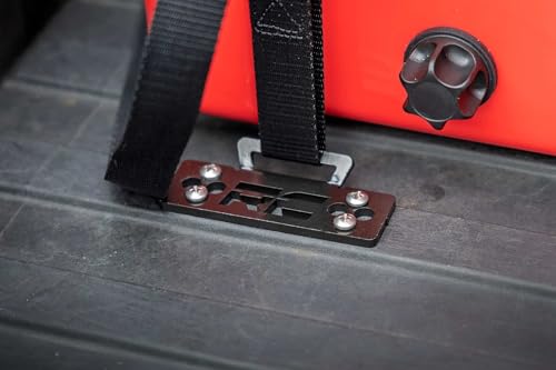 Rough Country Universal Cooler Tie-Down Kit - 117710, 1in wide Cam Straps, Black