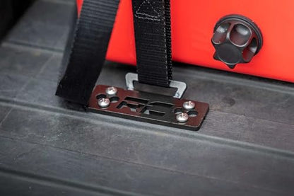 Rough Country Universal Cooler Tie-Down Kit - 117710, 1in wide Cam Straps, Black