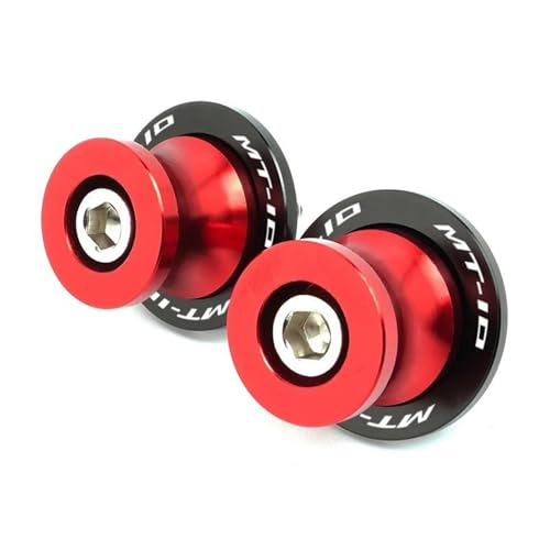 Rear Stand Frame Sliders for Yamaha MT03 MT10 MT-09 2014-2025 Motorcycle Accessories Swingarm Spools Sliders Stand Screws 6MM Swing Arm Bolts(MT10 Red) - color: MT10 Red
