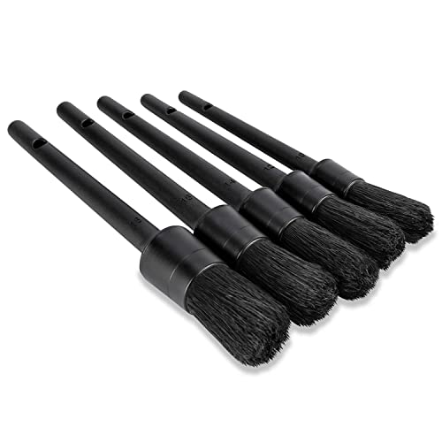 Voodoo Ride ® VR-1028 Five-Piece Detailing Brush Set Synthetic Bristles for Interior/Exterior use