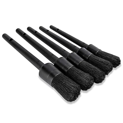 Voodoo Ride ® VR-1028 Five-Piece Detailing Brush Set Synthetic Bristles for Interior/Exterior use