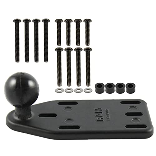 RAM Mounts Motorcycle Reservoir Cover Ball Base with Offset B Size 1" Ball, Brake/Clutch Mount Base RAM-B-346U