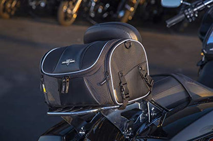 Nelson-Rigg Route 1 Day Trip Backrest/Sissy Bar Rack Bag; Fits Harley Davidson, Indian, Yamaha & Suzuki Motorcycles