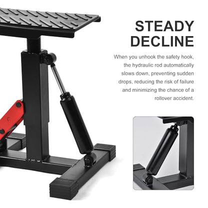 Motorcycle Dirt Bike Stand Lift Jack Hoist Table Height Adjustable Lifting Stand Dirt Bike Accessories