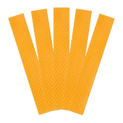 HARFINGTON Reflective Stickers High Visibility Diamond-Grade Reflective Adhesive Tape Waterproof for Bike Car Motorcycle Trailer - color: Orange