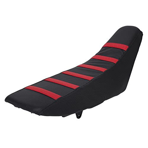 Ebike Seat Cover for Yozma In 10 Electric Dirt Pit Bike Motorcycle Non-Slip Soft Cushion Red - color: black background red stripes