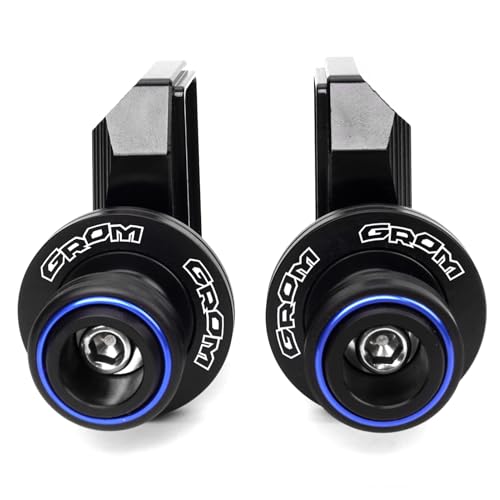 Compatible With Grom 125 2025 MSX 125 MSX125 2013-2023 2024 2025 Grom Accessories CNC Motorcycle Swingarm Spools Sliders Rear Wheel Axle Stand Screws Adapter (Blue) - color: Blue