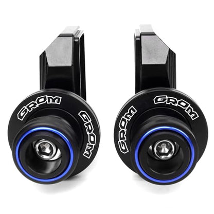 Compatible With Grom 125 2025 MSX 125 MSX125 2013-2023 2024 2025 Grom Accessories CNC Motorcycle Swingarm Spools Sliders Rear Wheel Axle Stand Screws Adapter (Blue) - color: Blue