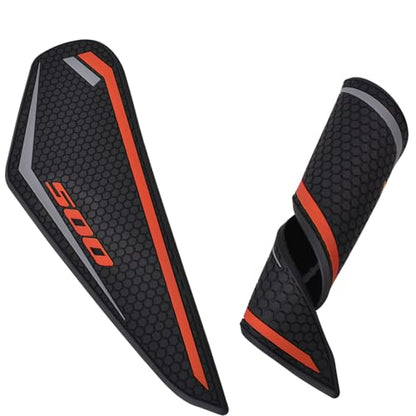 Motorcycle Side Fuel Tank pad Traction Pad Gas Knee Grip Protective Sticker Tankpad Protector fit for Ka&wa&sa&ki NINJA500/Z500 NINJA 500/Z 500 2024 2025 (Red) - color: Red