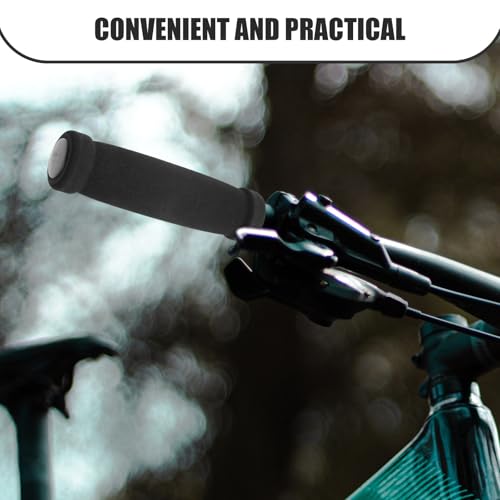 Alipis Mountain Bike Handlebar Grips Bicycle Handlebar Sleeves Nbr Rubber Foam 4pcs Set Non-Slip Protector for Cycling Fitness and Motorcycle Use
