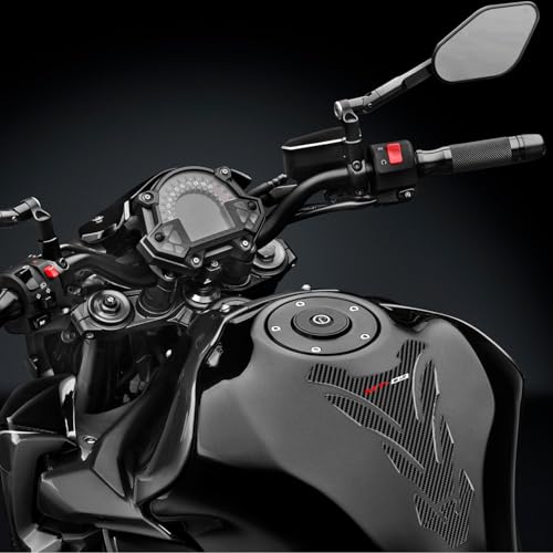3D Motorcycle Tank Pad Gas Tank Protector Compatible with Yamaha MT-09 MT 09 MT09 Anti Slip Tank Pad Stickers Gas Oil Fuel Tank Pad Protectors - size: MT09