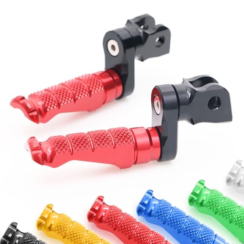 MCMOTOPARTS R-FIGHT Green Front Footpegs 25mm Lowering Foot Pegs Compatible with ER-6F 2006-2008 06 07 08 - color: Green, size: 1 inch Extension (25mm)