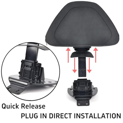 Panical Quick Release Sissy Bar Rider Driver Backrest Back Support Pad For Honda Goldwing GL1800 F6B 2021-2026 Frosted texture