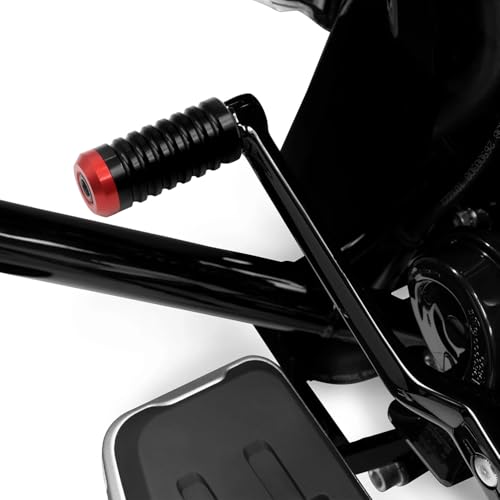 Shifter Pegs For Harley Touring、Softail、Sportster，Black & Red - color: Black & Red