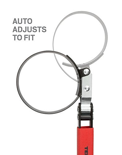 TEKTON 5868 3-3/4-Inch Flex Oil Filter Wrench