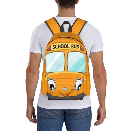 Yellow School Bus Car Backpack Bookbag Laptop Backpacks Multipurpose Daypack for Boys Girls School Men Women Travel Hiking - color: Car