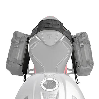 Rhinowalk Motorcycle Saddle Bag/Tail Bag/Seat Bag Universal Saddle Bag Mounting Base - color: Black, size: Rear seat double saddle