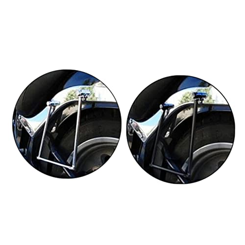 SOLUSTRE Motorcycle Retro Style Side Bag Bracket for Black Mounting Holder for Side Box Easy Installation Detachable Design for Use