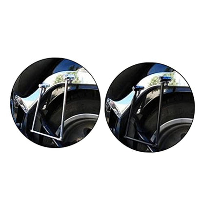 SOLUSTRE Motorcycle Retro Style Side Bag Bracket for Black Mounting Holder for Side Box Easy Installation Detachable Design for Use