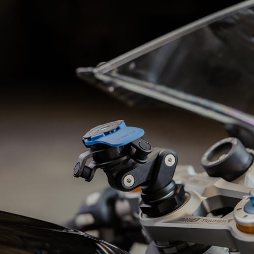 Quad Lock Fork Stem Motorcycle Phone Mount (V2) with MAG Phone Case and Vibration Dampener for Galaxy S24 FE - size: Galaxy S24 FE