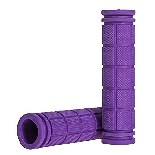 Bike Handle Grips with Tassel Streamers for Girls Boys and Kids, Non-Slip Bicycle Handlebar Grips Cover for Mountain Bike, Scooters Road Bike BMX MTB Cycling Replacement Parts - color: Purple