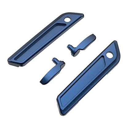 Advanblack Saddlebag Latches Covers, Lid Lifters Levers Fit for 2014+ Harley Touring Hard Saddlebags - Big Blue Pearl - color: Big Blue Pearl