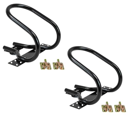 Mytee Products 7" Motorcycle Wheel Chock Steel for E-Track/X-Track System - Black (2 Pack) - size: 2 - Pack