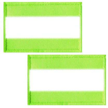 2pcs Reflective Safety Patches， Hook and Loop Reflective Patches for Night Sports, Labor Wear, Rain Jackets, Hikers, Dog Tactical Undershirts, Firefighter Rescue, Green - color: Green