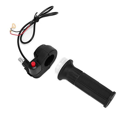 Dirt Bike Throttle,Throttle Accelerator Handle Grip Cable,Throttle Grips with Stop Switch Fit for 47 49 Mini Moto Dirt Bike Handlebar