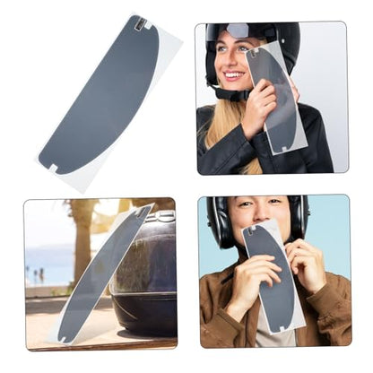 PRETYZOOM Motorcycle Accessories Anti-fog Visor Film Clear Rain Resistant Sun Visor Strip for Comfortable Riding