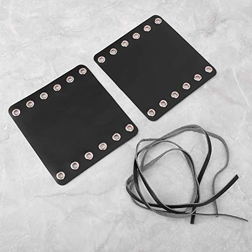 Heated Leather Motorcycle Handlebar Grips 2PCS with Strap for Most Motorcycles (Black)
