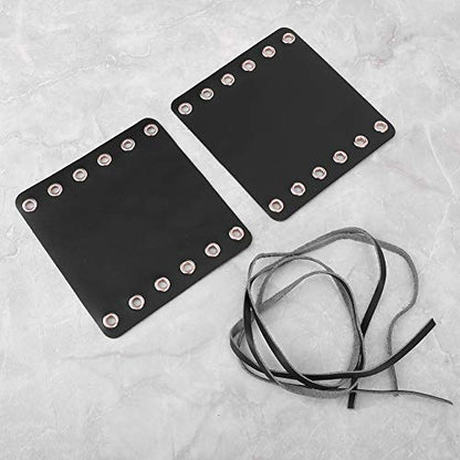 Heated Leather Motorcycle Handlebar Grips 2PCS with Strap for Most Motorcycles (Black)