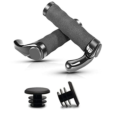 10 Pieces Handlebar Bar End Plugs Caps Bicycle Handlebar End Caps for Road Mountain Bike Most Bicycle Grip Bar End Plugs (Black)