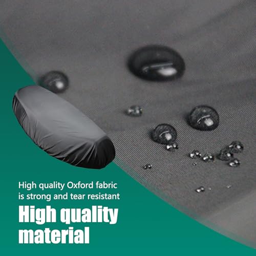 1 PC Motorcycle Seat Cover, 27.55" x 45.27" Oxford Cloth Rainproof Heat Insulation Seat Cover, Lightweight and Durable Motorcycle Accessories, Universal for Motorcycles (Black)
