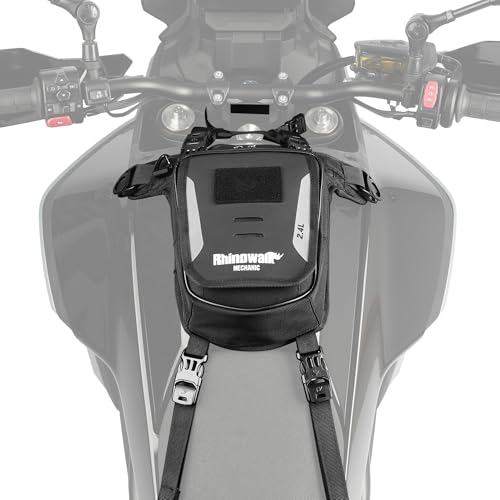 Rhinowalk Motorcycle Fuel Tank Bag,Motorbike Tank Bag with Mobile Phone Pocket, Thigh bag,Leg Waist Chest Pouch,2.4L Backpack Motor Cycle Accessories - style: Without Magnetic