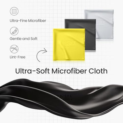 Lens Cloth – Microfiber Cleaning Cloth for Glasses, Streak Free, Lint Free, Scratch Free, Reusable Eyeglass Cleaner, Camera Lens, Phone, Laptop & Electronics - Pack of 6 (2 of Each Color) - size: 6 Pack