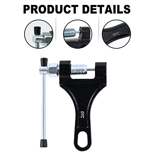 DYC Chain Breaker Tool for 420-530 Roller Chain, Universal Motorcycle ATV Mini Bike Dirt Bike Go Kart Scooter Bicycle 40 410 415 420 428 50 520 525 530 Chains