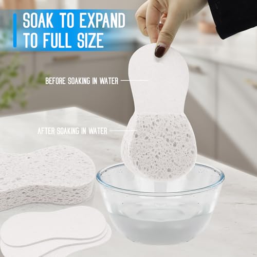 3PCS Car Wash Sponge, Heavy Duty Car Sponges for Washing, Car Accessories Large Sponges for Cleaning, Automotive Cleaning Supplies, Eco Friendly Sponge (7.68 x 3.74 x 1.38 Inch), White - color: White