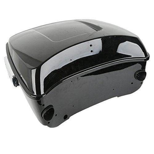 SLMOTO 13.7" King Tour Trunk W/Black Latch Fit For Harley Street Glide FLHX 2014-2025 Electra Glide Standard FLHT 2019-2022 Revival FLH 2021 - color: BStyle #05