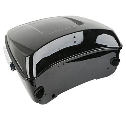 SLMOTO 13.7" King Tour Trunk W/Black Latch Fit For Harley Street Glide FLHX 2014-2025 Electra Glide Standard FLHT 2019-2022 Revival FLH 2021 - color: BStyle #05