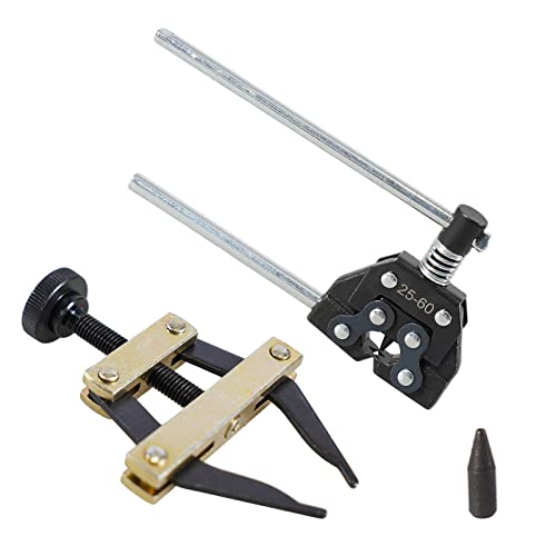 Roller Chain Breaker Holder Puller Cutter Tool Repair Removal Disassembly Kit for Motorcycle Bicycle Go Kart ATV Chains Replacement #25-60