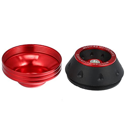X AUTOHAUX Pair Motorcycle Wheel Front Fork Frame Sliders Falling Protection Red Universal - color: Red