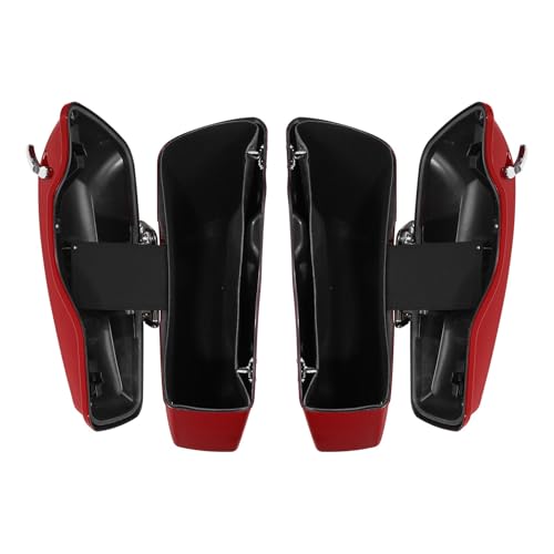 HR3 21RGS Billiard Red/Vivid Black Hard Saddlebags Compatible with 2021 Road Glide Special FLTRXS (Replace for OEM) Fit for 2014-2023 Harley Touring Models - color: Billiard Red / Vivid Black 2021RGS