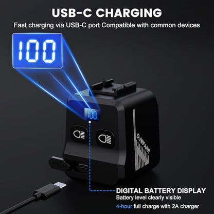 2000 Lumens Bike Headlight, Compatible with Garmin/Bryton, High & Low Beam Anti-Glare Bicycle Front Light, USB-C Rechargeable, Waterproof for Night Riding and Urban Cycling